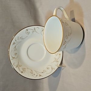 Noritake Duetto 6610 Cup & Saucer new
